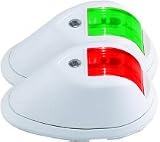 PERKO VERTICAL MOUNT SIDE LIGHTS SOLD BY THE PAIRColor: White Plastic tops & bases