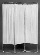 Three Panel Privacy Screen With Wheels