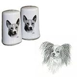 Papillon Small Salt and Pepper Shakers, Porcelain by Rosalinde (3')