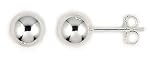 7mm Ball Stud Earrings (Sterling Silver)