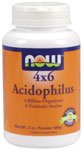 4 x 6 Acidophilus by NOW Foods - Digestive Support (3 oz)