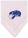 100% White Cotton Hand Embroidered Blue Lobster Napkin 22" X 22" Set / 4