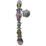 Olive Crystal/Amethyst German Glass Prayer Box Bracelet