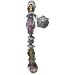 Olive Crystal/Amethyst German Glass Prayer Box Bracelet