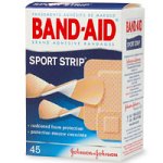 Band-Aid Assorted Sizes Adhesive Bandages, Sport Strip, 45-Count Boxes (Pack of 6)