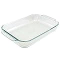 Pyrex Bakeware 2-Quart Oblong Baking/Serving Dish, Clear