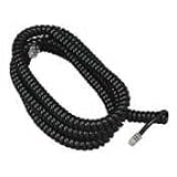 Telephone Handset Cord, 12 Coil Cord, Retracts Fully, Black SOF48102