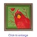Cozy Holiday Living Cardinal Plaque