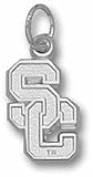 USC Trojans 1/2" Sterling Silver Charm