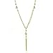 10K Multi-strand Diamond Cut Beaded Necklace - 17