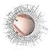 Baseball Shatterball 3-D Static Cling Window Decal Image