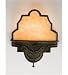 Meyda Tiffany - 24472: Aged Brass - 10"W Deco Theatre Sconce