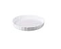 Apilco White Porcelain Round Quiche Pie Dish, 4-3/4 Inch