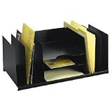 MMF Industries 2643DOBK Steelmaster desk organizer, 21-1/2w x 11d x 8-3/4h, black