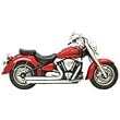 06-09 SUZUKI VZR1800: BASSANI XHAUST PRO STREET TURN OUTS - CHROME