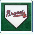 Home Plate Stepping Stone- MLB Atlanta Braves Logo