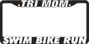 TRI MOM License Plate Frame