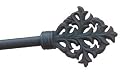 Curtain Rods Black Wrought Iron, adjustable from 28"- 48"