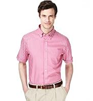 Blue Harbour Pure Cotton Double Faced Striped Shirt