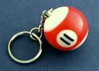 Eleven Ball Keychain Billiards Billiard Pool 11