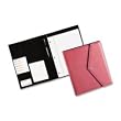 Pad Folio, Faux Leather, Snap Close, Letter Size Pad, Resilient Pink