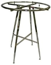 Chrome 42" Folding Round Clothing Rack With 1-1/4" Round Tubing