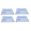 Swissmar F66103 Square Raclette/Fondue Plates, White, Set of 4