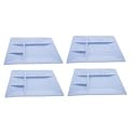 Swissmar F66103 Square Raclette/Fondue Plates, White, Set of 4