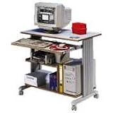 Mini Tower Workstation,Adjustable,35-1/2x22x30-1/2,Gray