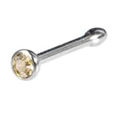 Swarovski CRYSTAL GOLDEN SHADOW Nose Bone