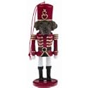 Labrador, chocolate Dog Soldier Nut Cracker Ornament