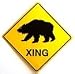 Bear XING Sign (Crossing Sign) Image