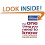 The One Thing You Need to Know: .. About Great Managing, Great Leading and Sustained Individual Success