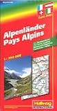 Hallwag Strassenkarten, Alpenlaender: Strassenkarte. Mit Sehenswuerdigkeiten und Index. (Euro Map) (Road Map)