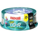 48x Color Write-Once CD-R Spindle for Data