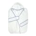 Trend Lab Kimono Terry Velour Bath Bag in Blue Seersucker Trimmed