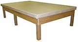 4' x 7' Wood Mat Table, Six Legs, 1000 LB Capacity, 20“H x 4'W x 7'L, with 2“ Sewn Upho