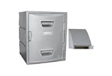 4 Tier Plastic Lockers - Sloped Top 15x15x29 Gray