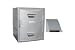 Tools & Hardware : 4 Tier Plastic Lockers - Sloped Top 15x15x29 Gray