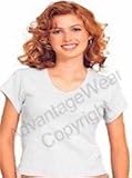 CamiFit V-Neck Undergarments: Light Underarm Perspiration Dress Shields w/Barrier