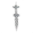 Medieval Three Dimensional Celtic Dagger or Sword Pendant/Charm in Sterling Silver, #7930