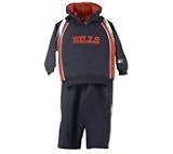NFL Infant Clothing - Buffalo Bills Infant and Toddler 2 Piece Hooded Fleece Se
