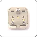International Plug Adapter USA Female to India 5 Amp Grounded BS546 Male Plug