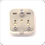 International Plug Adapter USA Female to India 5 Amp Grounded BS546 Male Plug