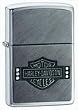 Harley Davidson Bar/Shield w/Crystal Accents Brushed Chr