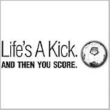 Soccer t-shirts: Life's a Kick soccer t-shirt