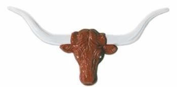 Beistle Decorative Seasonal Western Party Accessory Plastic Longhorn Steer Head Brown W/White Print