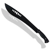 SE 20" Black Steel Machete w/ Sheath
