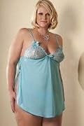 2pc Butterfly Babydoll Aqua Plus Size