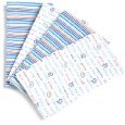 Gerber Baby Boys Printed 4-Pack Diaper Burp Cloths